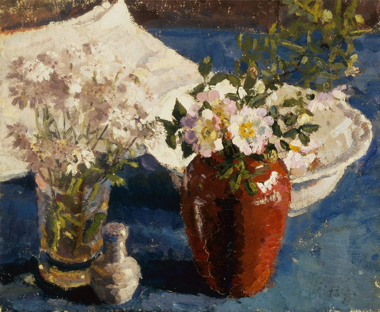 Harold Gilman - Natura morta con fiori in un vaso